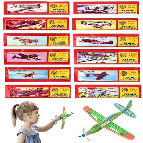 Bcuuozeeing 12 Stück Styroporflieger Kinder, Styroporflieger Flieger Styropor, Flugzeug Styropor, Wurfgleiter Segelflugzeug, Flugzeug Spielzeug, Kinder Outdoor Garten Interaktives Spiele von Bcuuozeeing