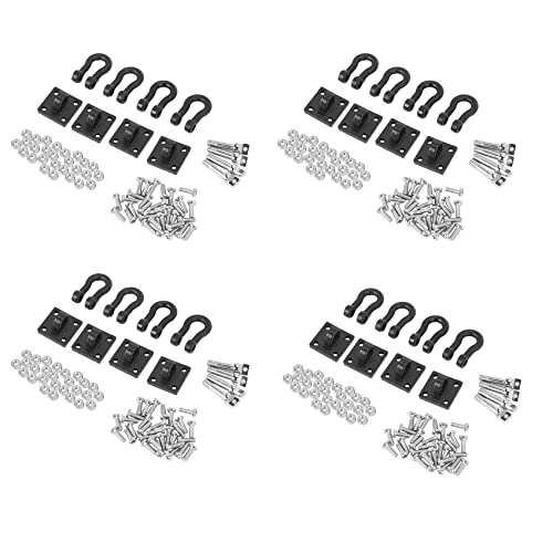 Bdfhjln 16 Stück Serie Anhänger Schnalle Abschleppschnalle Haken Schäkel für 1/10 RC Rock Crawler Axial SCX10 TRX4 D110 ferngesteuert Auto LKW von Bdfhjln