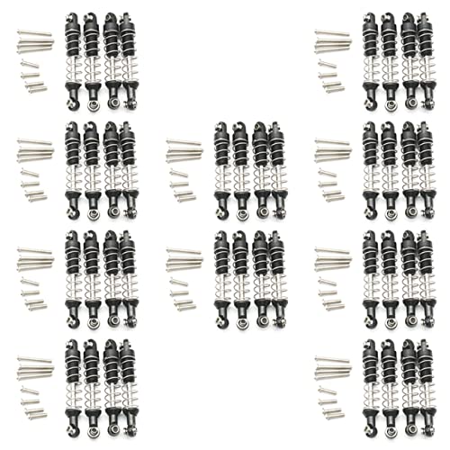 Bdfhjln 40 Teiliger Metall Stoß Dämpfer für C14 C24 C34 Mn D90 D91 D96 D99 D99S Mn90 Mn99S Rc Auto Upgrade Teile, Schwarz von Bdfhjln