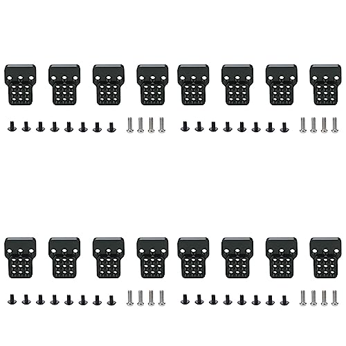 Bdfhjln 4X Metallverstellbarer Stoßdämpferhalterungs-Verlängerungssitz für C14 C24 C34 C44 B14 B16 B24 B36 1/16 RC-Autoteile, Schwarz von Bdfhjln