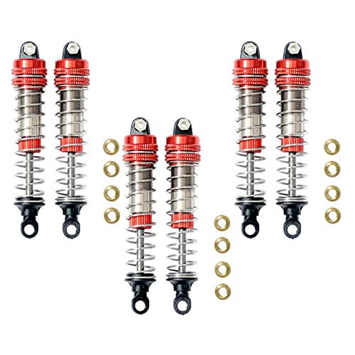 Bdukbduk 6 Teiliger Stoßdämpfer Hinten Hinten Passend für 9115 S911 9116 S916 9125 1/10 1/12 RC Auto Upgrade Zubehör, Rot Bdukbduk 6 Teiliger Stoßdämpfer Hinten Hinten Passend für 9115 S911 9116 S916 9125 1/10 1/12 RC Auto Upgrade Zubehör, Rot von Bdukbduk