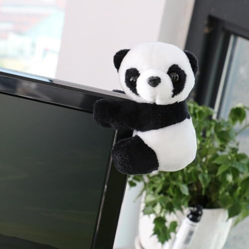 Bduttlefish 1 x Finger-Panda-Plüsch-Panda-Clips, Vorhang, Mini-Panda-Plüschtier, kleine Panda-Spielzeugpuppe, niedlicher Kinder-Finger-Panda-Plüsch von Bduttlefish