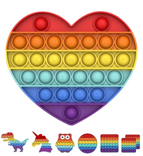 Bdwing Push and Pop Bubble Sensorisches Zappeln Spielzeug, Angst Relief Finger Spielzeug Autismus Besondere Bedürfnisse Entpacken Stressabbau Reliever für Kinder und Erwachsene von Bdwing