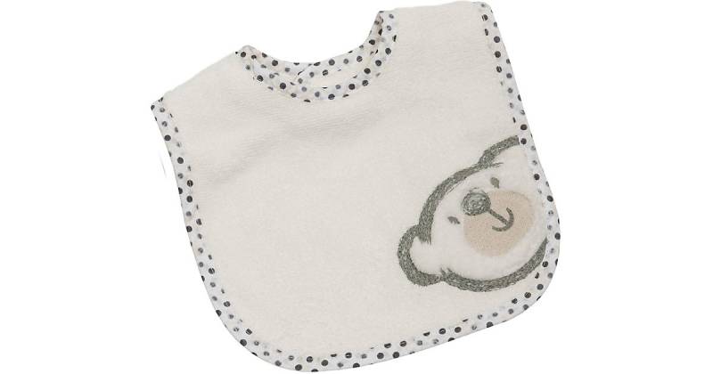 Lätzchen Bärchen, Klettverschluss, beige von Be Be's Collection