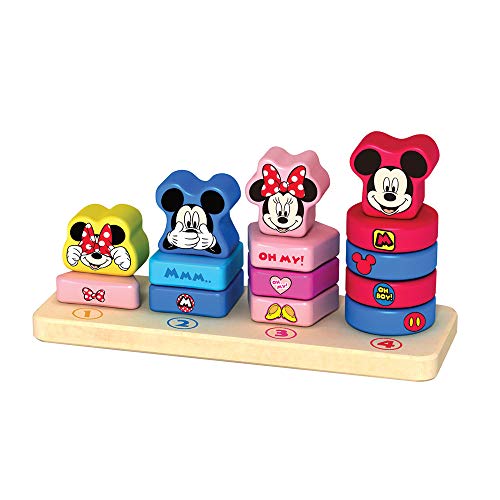 Disney Be Imex 15 Stück MDFPly Holz Stapler Spielzeug Set, 23 x 6 x 12,3 mm von Disney