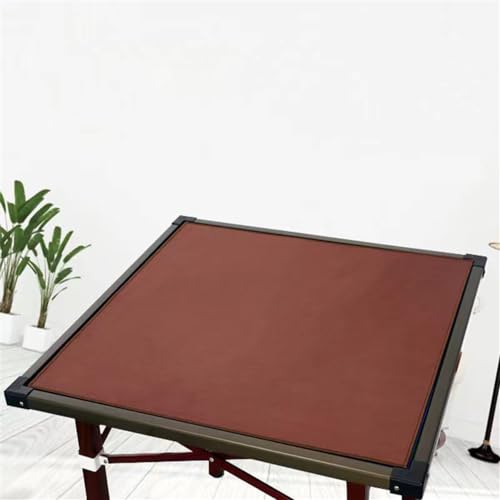 BeLongsYou Mahjong Matte, Anti-Rutsch Mahjong Abdeckung Matte Brettspiele Tischabdeckung Mahjong Tischtuch Tischschutzkissen Kachel Quadrat Universal Kachel Spiel Kissen,Brown b,90x90cm von BeLongsYou