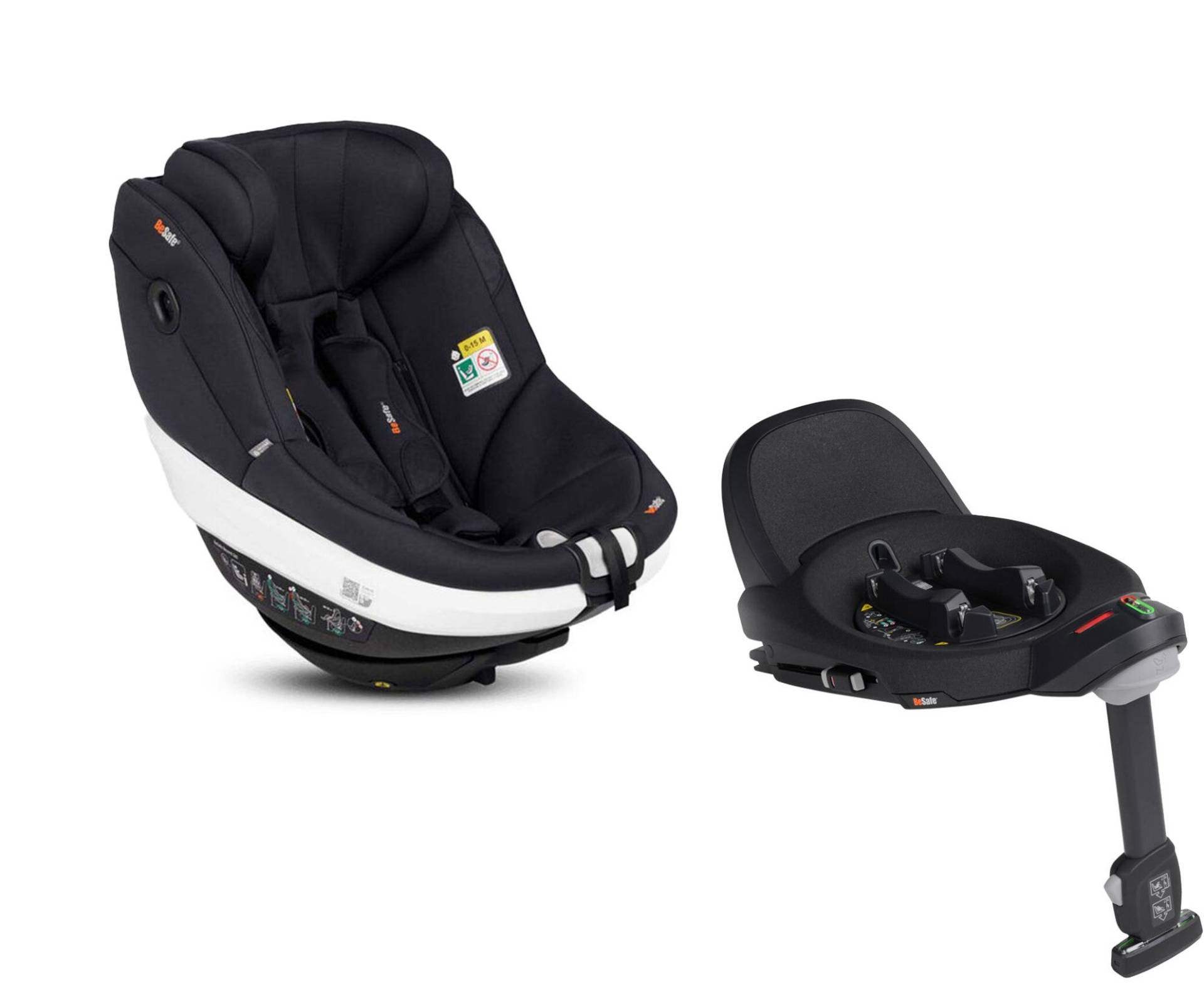 BeSafe Beyond 360 Kindersitz inkl. Basis, Black Soft Breeze BeSafe Beyond 360 Kindersitz inkl. Basis, Black Soft Breeze von BeSafe