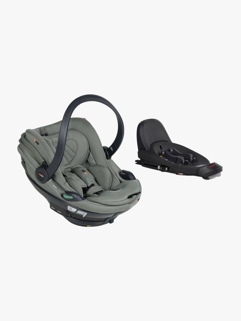 BeSafe Go Beyond 2 Babyschale inkl. Beyond Basis, Meadow Green Soft Breeze von BeSafe