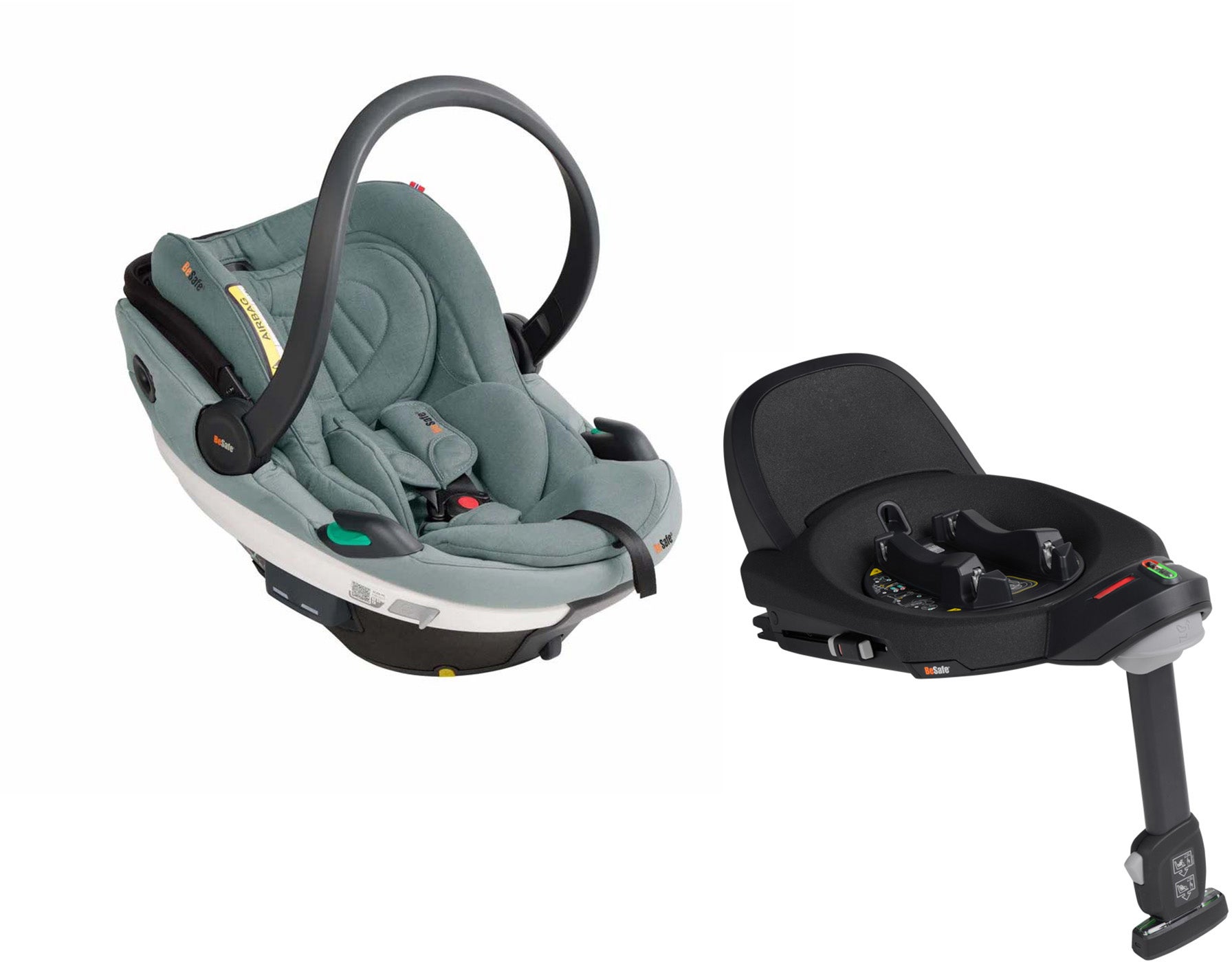 BeSafe Go Beyond Babyschale inkl. Basis, Sea Green Mélange BeSafe Go Beyond Babyschale inkl. Basis, Sea Green Mélange von BeSafe