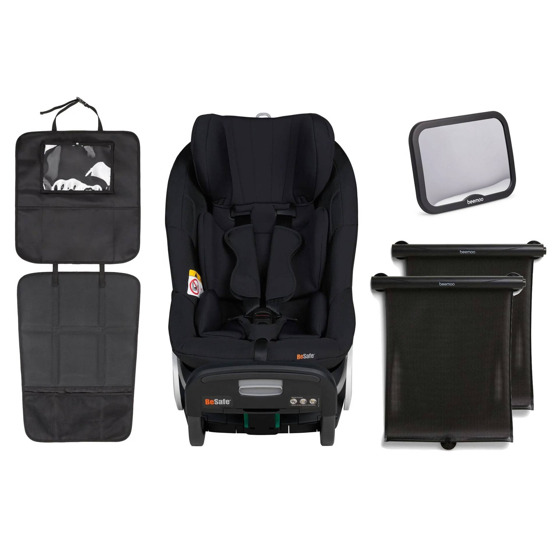 BeSafe Stretch Kindersitz inkl. Beemoo Autositzschoner, Autospiegel & Sonnenschutz, Fresh Black Cab BeSafe Stretch Kindersitz inkl. Beemoo Autositzschoner, Autospiegel & Sonnenschutz, Fresh Black Cab von BeSafe
