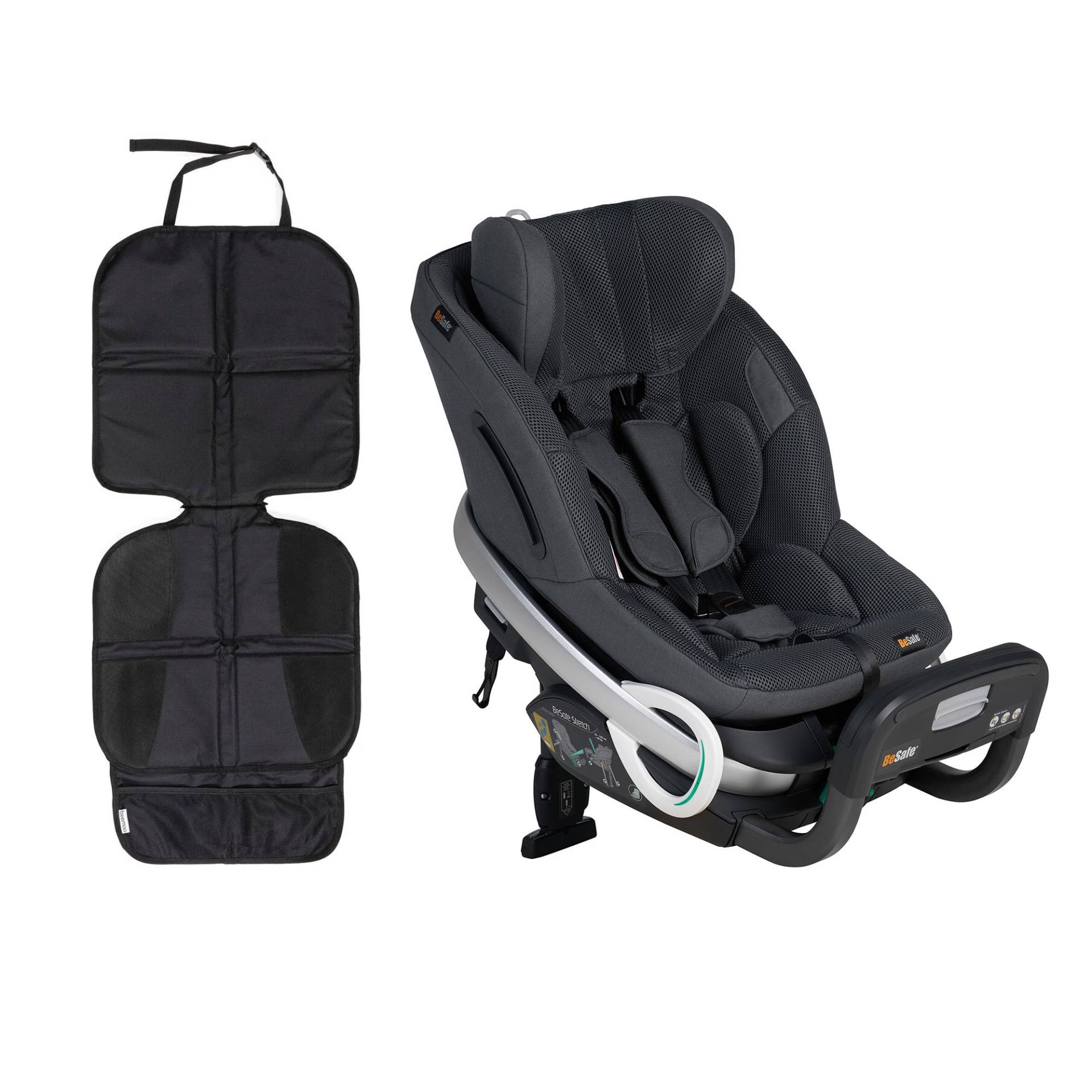 BeSafe Stretch inkl. Beemoo Autositzschoner Lux, Anthracite Mesh BeSafe Stretch inkl. Beemoo Autositzschoner Lux, Anthracite Mesh von BeSafe