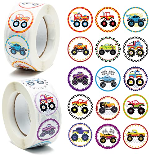 BeYumi 1000 Stück Monster Truck Aufkleber Perforierte Rolle Kariert Aufkleber mit 24 Designs Monster Truck Partyzubehör Laptop Wasserflasche Geburtstag Belohnung Aufkleber für Kinder Jungen BeYumi 1000 Stück Monster Truck Aufkleber Perforierte Rolle Kariert Aufkleber mit 24 Designs Monster Truck Partyzubehör Laptop Wasserflasche Geburtstag Belohnung Aufkleber für Kinder Jungen von BeYumi