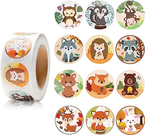 BeYumi 500 Stück Waldtierrollen Aufkleber für Kinder Partybevorzugung, Entzückende Runde Waldtiere Aufkleber mit 12 Lebendige Designs für Umschlag Aufkleber und Geschenkpapier Schlagwörter BeYumi 500 Stück Waldtierrollen Aufkleber für Kinder Partybevorzugung, Entzückende Runde Waldtiere Aufkleber mit 12 Lebendige Designs für Umschlag Aufkleber und Geschenkpapier Schlagwörter von BeYumi