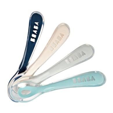 BEABA® Babylöffel 4er Set aus Silikon ab 8 Monate Drizzle von Beaba