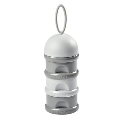 BEABA® Milchpulver-Dosierbox 3 stapelbare Fächer 270ml grau von Beaba