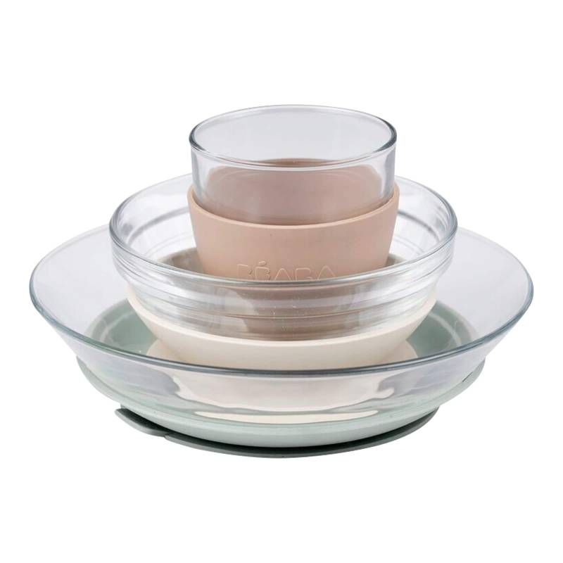 Beaba 3-tlg. Esslernset Glas Beaba 3-tlg. Esslernset Glas von Beaba