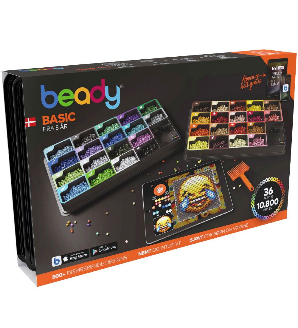 Beady Basic m. Bügelperlensteckplatten - 10.800 Perlen - Beady - One Size - Perlen Beady Basic m. Bügelperlensteckplatten - 10.800 Perlen - Beady - One Size - Perlen von Beady