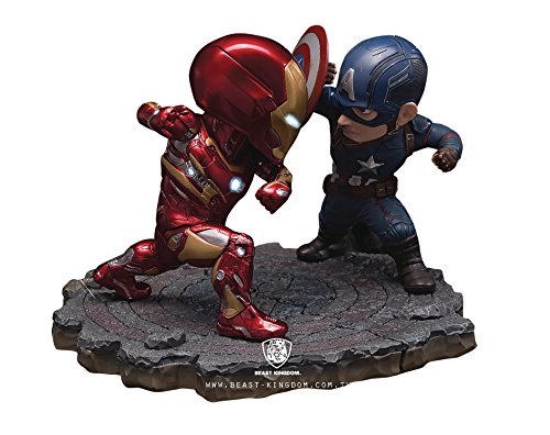 Beast Kingdom Toys Captain America Civil War Egg Attack Statue 2-Pack Iron Man vs. Captain America 20 cm von Beast Kingdom Toys