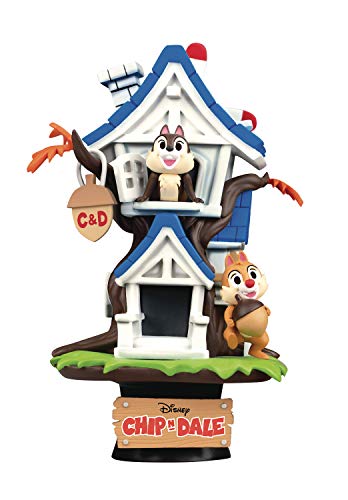 Beast Kingdom Toys Disney Summer Series D-Stage PVC Diorama Chip 'n Dale Tree House 16 cm, DS-028 von Beast Kingdom