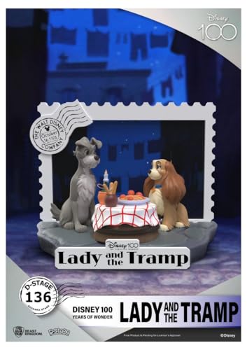 Disney 100th Anniversary D-Stage PVC Diorama Lady and The Tramp 12 cm von Beast Kingdom