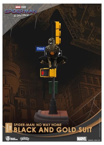 Beast Kingdom - Spider-Man No Way Home DS-102 Schwarz & Gold Suit 6 Statue von Beast Kingdom