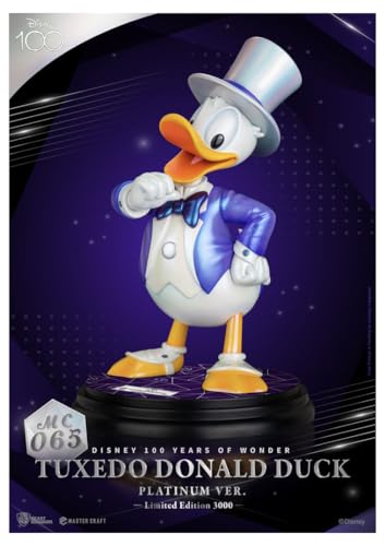 Beast Kingdom Toys Disney 100th Figur Master Craft Tuxedo Donald Duck (Platinum Ver.) von Beast Kingdom