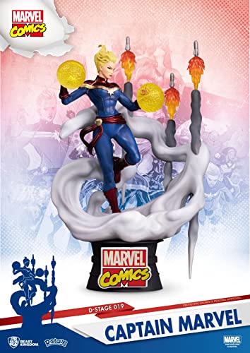Beast Kingdom Toys Marvel Comics D-Stage PVC Diorama Captain Marvel 16 cm, DS-019 von Beast Kingdom