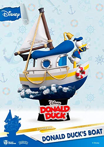 Beast Kingdom Donald Duck's Boat Diorama Stage 029 D-Stage Figur, Mehrfarbig, einheitsgröße, DS-019 von Beast Kingdom