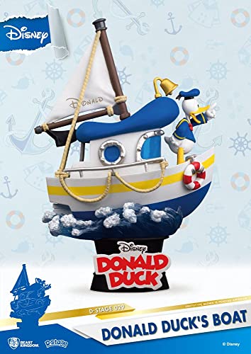 Beast Kingdom Donald Duck's Boat Diorama Stage 029 D-Stage Figur, Mehrfarbig, einheitsgröße, DS-019 von Beast Kingdom