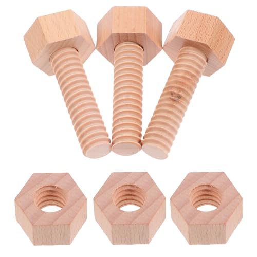 Beatifufu 1 Satz Konstruktionsspielzeug aus Holz für Kleinkinder Teiliges Schrauben und Mutternspielzeug zur Entwicklung von Feinmotorik und Kognitiven Fähigkeiten Interaktives für Eltern Beatifufu 1 Satz Konstruktionsspielzeug aus Holz für Kleinkinder Teiliges Schrauben und Mutternspielzeug zur Entwicklung von Feinmotorik und Kognitiven Fähigkeiten Interaktives für Eltern von Beatifufu