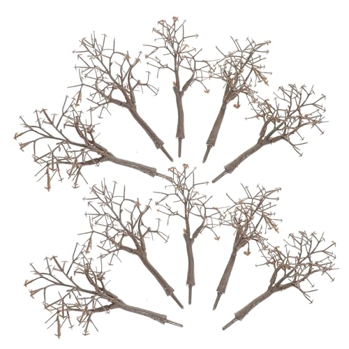 Beatifufu 10 Stück Teiliges Realistische Modellbäume Hohe Landschaftsbäume für Architektur Zug Landschaft DIY Bastelprojekte Vielseitig Langlebig Authentisch von Beatifufu