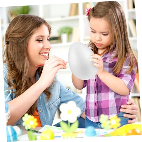 Beatifufu 10 Stück Teiliges Weiße Schaumeier zum Bemalen und Basteln Leichte DIY Ostereier für Realistische Schaummodelle für Kreative Wohn Partydekorationen Beatifufu 10 Stück Teiliges Weiße Schaumeier zum Bemalen und Basteln Leichte DIY Ostereier für Realistische Schaummodelle für Kreative Wohn Partydekorationen von Beatifufu