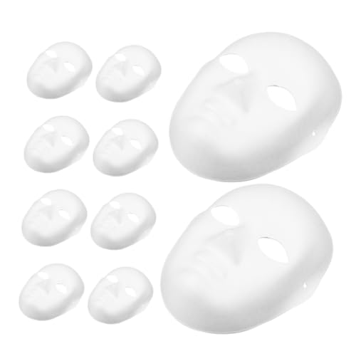 Beatifufu 10 Stück Weiße Papiermasken Blanke Vollgesichts DIY Masken aus Papiermasse Atmungsaktiv Leicht zum Bemalen für Maskenball Karneval Halloween Kostümfeiern Kreative Bastelideen Beatifufu 10 Stück Weiße Papiermasken Blanke Vollgesichts DIY Masken aus Papiermasse Atmungsaktiv Leicht zum Bemalen für Maskenball Karneval Halloween Kostümfeiern Kreative Bastelideen von Beatifufu