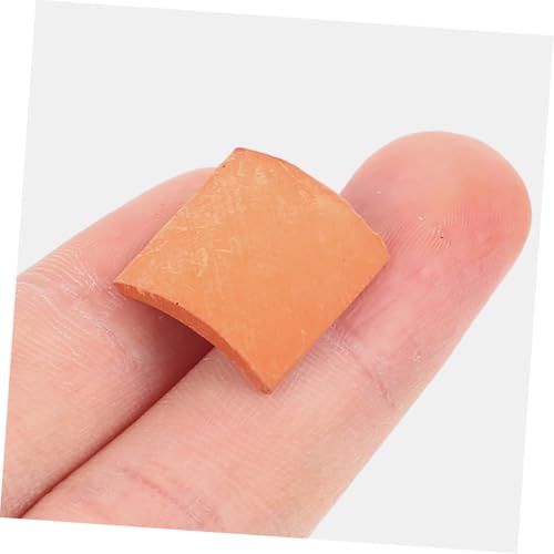 Beatifufu 100 Stück Maßstab Realistische Langlebige Modellbausteine für Puppenhaus Garten Diorama Detailgetreue Einfach zu Installierende Mini Dachziegel von Beatifufu