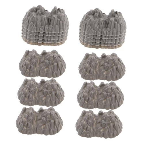 Beatifufu 100 Stück Teiliges Miniatur-kunstfelsen Realistisch Gestaltete Plastiksteine für Micro Train Landschaft Modellbahngestaltung Garten-deko und Sandtisch-bastelprojekte von Beatifufu