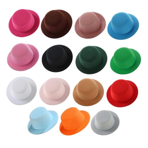 Beatifufu 15 Stück Teiliges Mini-Lolita Puppenhut- Leichte Mini-formelhüte für Ball Jointed Dolls Vielseitige DIY-puppenaccessoires für Kreative Bastelprojekte und Puppenfotografie von Beatifufu