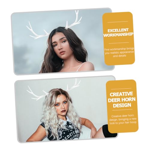 Beatifufu 2 Paare Weihnachts Deko Imitation Hirschgeweih für DIY Haarreif Basteln Samtige Rehgehörn Accessoires für Karneval Cosplay und Festliche Kopfbekleidung Beatifufu 2 Paare Weihnachts Deko Imitation Hirschgeweih für DIY Haarreif Basteln Samtige Rehgehörn Accessoires für Karneval Cosplay und Festliche Kopfbekleidung von Beatifufu