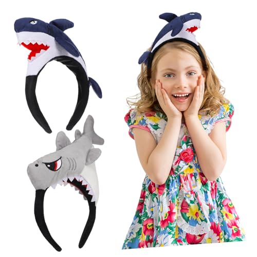 Beatifufu 2 Stück Cartoon Haarreifen für Niedlicher Haarschmuck Kostümzubehör und Party mit Kreativem Design Blau und Tigerhai Beatifufu 2 Stück Cartoon Haarreifen für Niedlicher Haarschmuck Kostümzubehör und Party mit Kreativem Design Blau und Tigerhai von Beatifufu