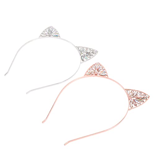 Beatifufu 2 Stück Glitzerndes Katzenohren stirnband Haarreif für Mädchen Jahre Modisches Luxuriöses Accessoire in Weiß und Roségold Geeignet für Kostüm Party und Alltag Beatifufu 2 Stück Glitzerndes Katzenohren stirnband Haarreif für Mädchen Jahre Modisches Luxuriöses Accessoire in Weiß und Roségold Geeignet für Kostüm Party und Alltag von Beatifufu