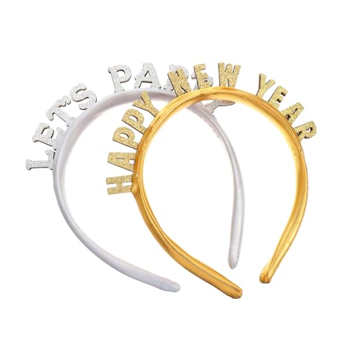 Beatifufu 2 Stück Haarband Teiliges Neujahrs Party Haarreifen mit Leichtes Langlebiges Festival Haar Accessoire für Silvester Weihnachten Halloween Beatifufu 2 Stück Haarband Teiliges Neujahrs Party Haarreifen mit Leichtes Langlebiges Festival Haar Accessoire für Silvester Weihnachten Halloween von Beatifufu