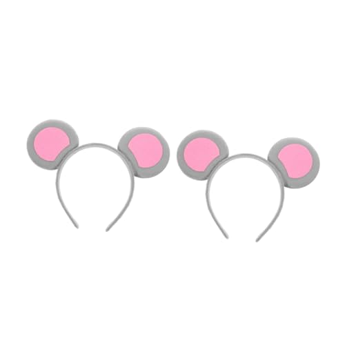Beatifufu 2 Stück Haarreif Mausohren Flexible Tierohren Haarband für Damen Kostüm Halloween Karneval Party Cosplay Zubehör Beatifufu 2 Stück Haarreif Mausohren Flexible Tierohren Haarband für Damen Kostüm Halloween Karneval Party Cosplay Zubehör von Beatifufu