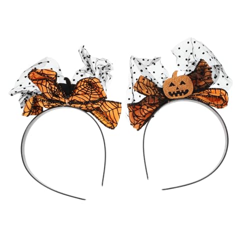 Beatifufu 2 Stück Halloween Kürbis Haarreif Teiliges Bowknot Mesh Stirnband Haarschmuck für Mädchen und Frauen Leichte Mittlere Geeignet für Party Cosplay und Gruselige Kostümaccessoires Beatifufu 2 Stück Halloween Kürbis Haarreif Teiliges Bowknot Mesh Stirnband Haarschmuck für Mädchen und Frauen Leichte Mittlere Geeignet für Party Cosplay und Gruselige Kostümaccessoires von Beatifufu