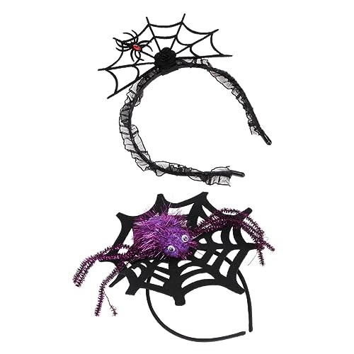 Beatifufu 2 Stück Halloween Spider Web Haarreifen mit Spinnennetz und Spinne Leichtes Kratzfreies Stirnband für Damen und Mädchen für Kostüm Party Festival und Alltag Beatifufu 2 Stück Halloween Spider Web Haarreifen mit Spinnennetz und Spinne Leichtes Kratzfreies Stirnband für Damen und Mädchen für Kostüm Party Festival und Alltag von Beatifufu