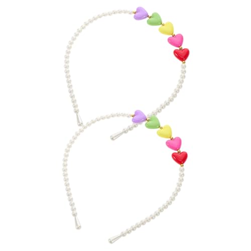 Beatifufu 2 Stück Herzförmiger Haarreifen mit Perlen für Valentinstag Bunte Kopfbedeckung für Hochzeiten Partys und Feierlichkeiten für Trendbewusste Looks Beatifufu 2 Stück Herzförmiger Haarreifen mit Perlen für Valentinstag Bunte Kopfbedeckung für Hochzeiten Partys und Feierlichkeiten für Trendbewusste Looks von Beatifufu