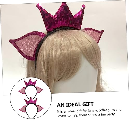 Beatifufu 2 Stück Mädchen Haarreifen mit Krone und Design Festliches Party Kopfschmuck Leichtes Langlebiges Stirnband für Geburtstagsfeiern und Karneval Beatifufu 2 Stück Mädchen Haarreifen mit Krone und Design Festliches Party Kopfschmuck Leichtes Langlebiges Stirnband für Geburtstagsfeiern und Karneval von Beatifufu