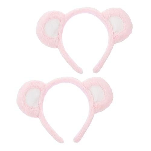 Beatifufu 2 Stück Niedliches Bärenohren Haarband Flauschiges Kuscheltiere Stirnband für Party Cosplay Kostüm und Alltagslook Praktische Haarschmuck Deko für Mädchen und Frauen von Beatifufu