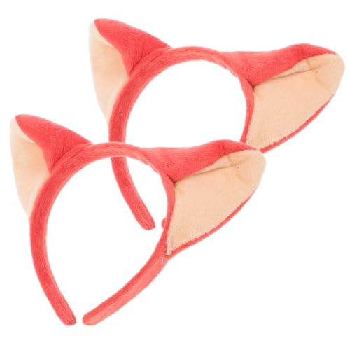 Beatifufu 2 Stück Teiliges Fuchsohren Haarreif Cosplay Party Haarband Flauschiges Bequemes Stirnband für Faschingskostüme und Tierkostüm Zubehör Geeignet für Bühne und Geburtstagsfeier von Beatifufu