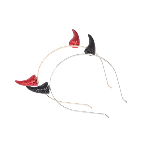 Beatifufu 2 Stück Teiliges Halloween Teufelshorn Haarreif Schwarzer und Roter Dämonen Kopfschmuck Party Haarband für Kostüm Karneval Festival Haaraccessoire für Damen und Herren Beatifufu 2 Stück Teiliges Halloween Teufelshorn Haarreif Schwarzer und Roter Dämonen Kopfschmuck Party Haarband für Kostüm Karneval Festival Haaraccessoire für Damen und Herren von Beatifufu