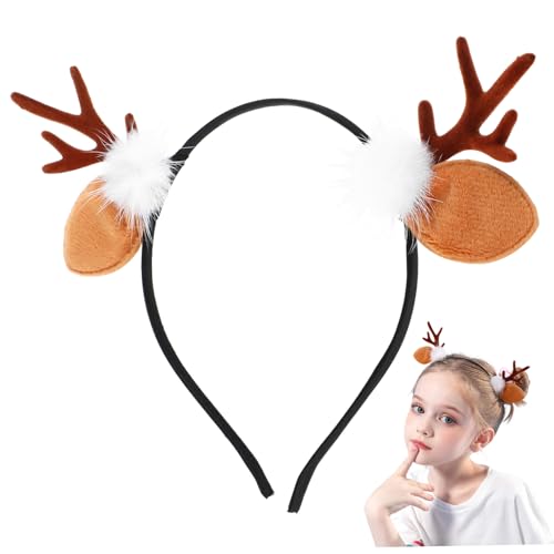 Beatifufu 2 Stück Teiliges Hirschgeweih Haarreif Weihnachten Party Kopfschmuck Flauschige Geweih Haarschmuck Festliche Elch Ohren Haarring Cosplay Accessoire Beatifufu 2 Stück Teiliges Hirschgeweih Haarreif Weihnachten Party Kopfschmuck Flauschige Geweih Haarschmuck Festliche Elch Ohren Haarring Cosplay Accessoire von Beatifufu
