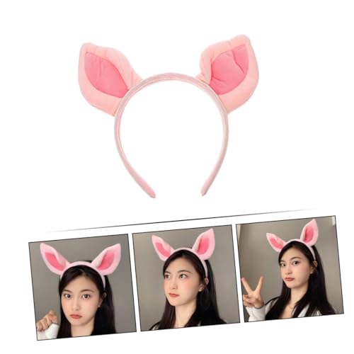 Beatifufu 2 Stück Teiliges Pig Ear Haarreif Weicher Plüsch Stirnband mit Sicherem Sitz Lustiges Kostüm Accessoire für Erwachsene Wahl für Karneval Fasching und Themenpartys von Beatifufu